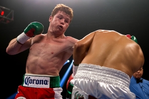 YOUNG LION: Alvarez will want to prove he is no pushover against Mayweather
